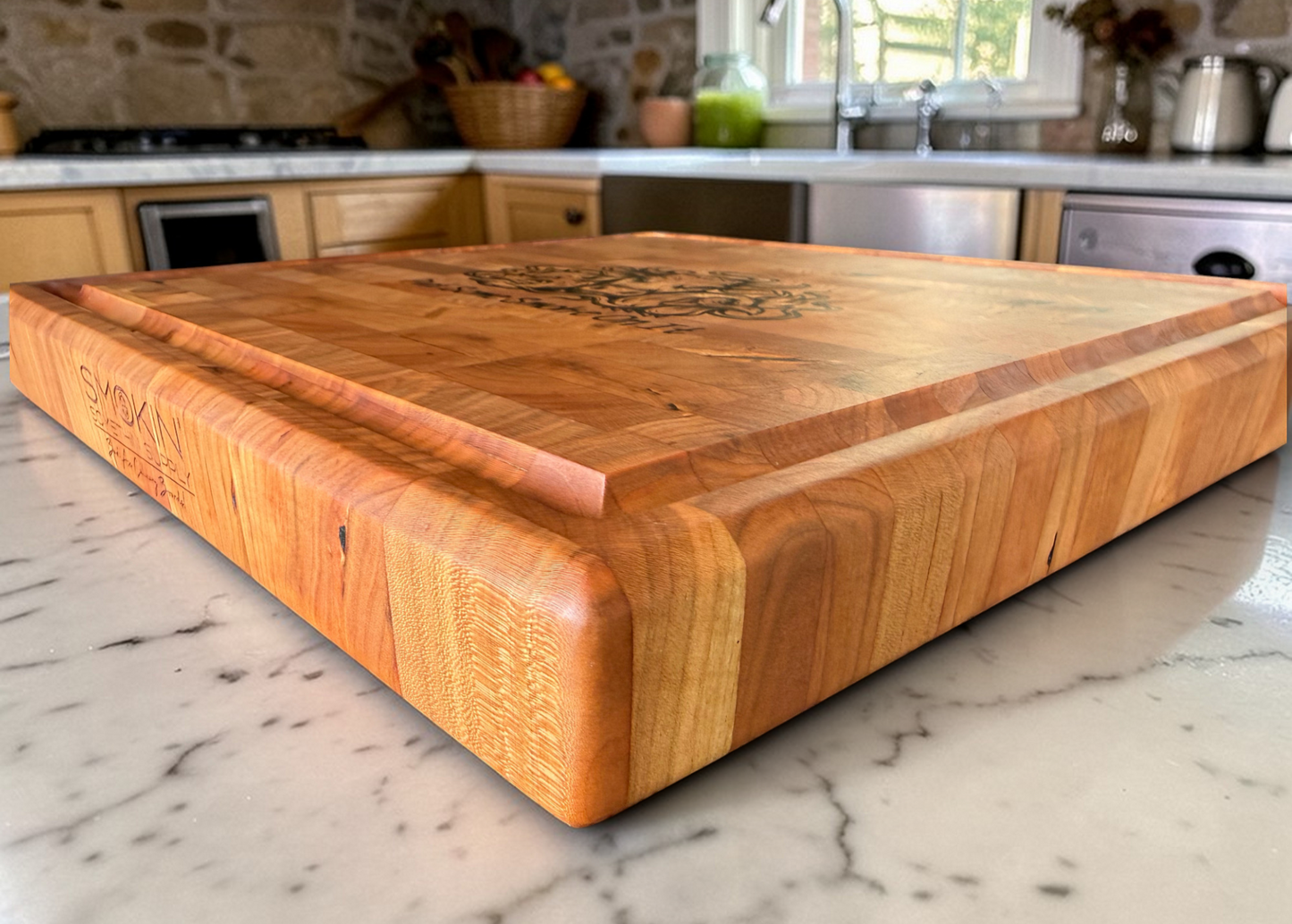 Large Cherry End Grain Block