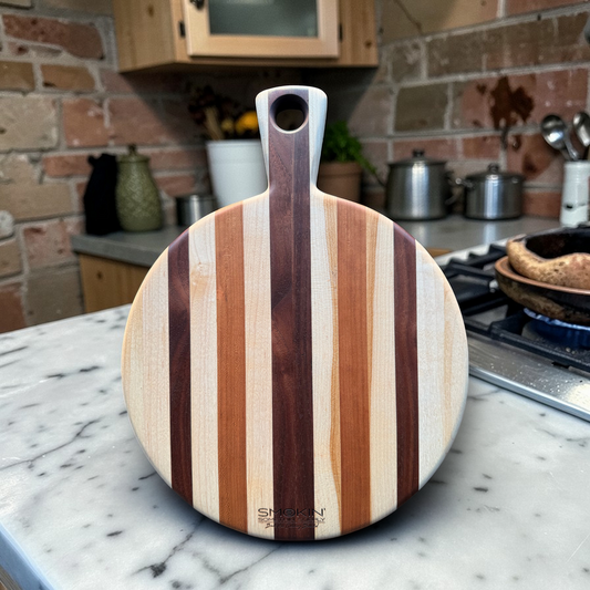 Severe Duty Walnut, Cherry, Purpleheart & Hard Maple — 12" Round