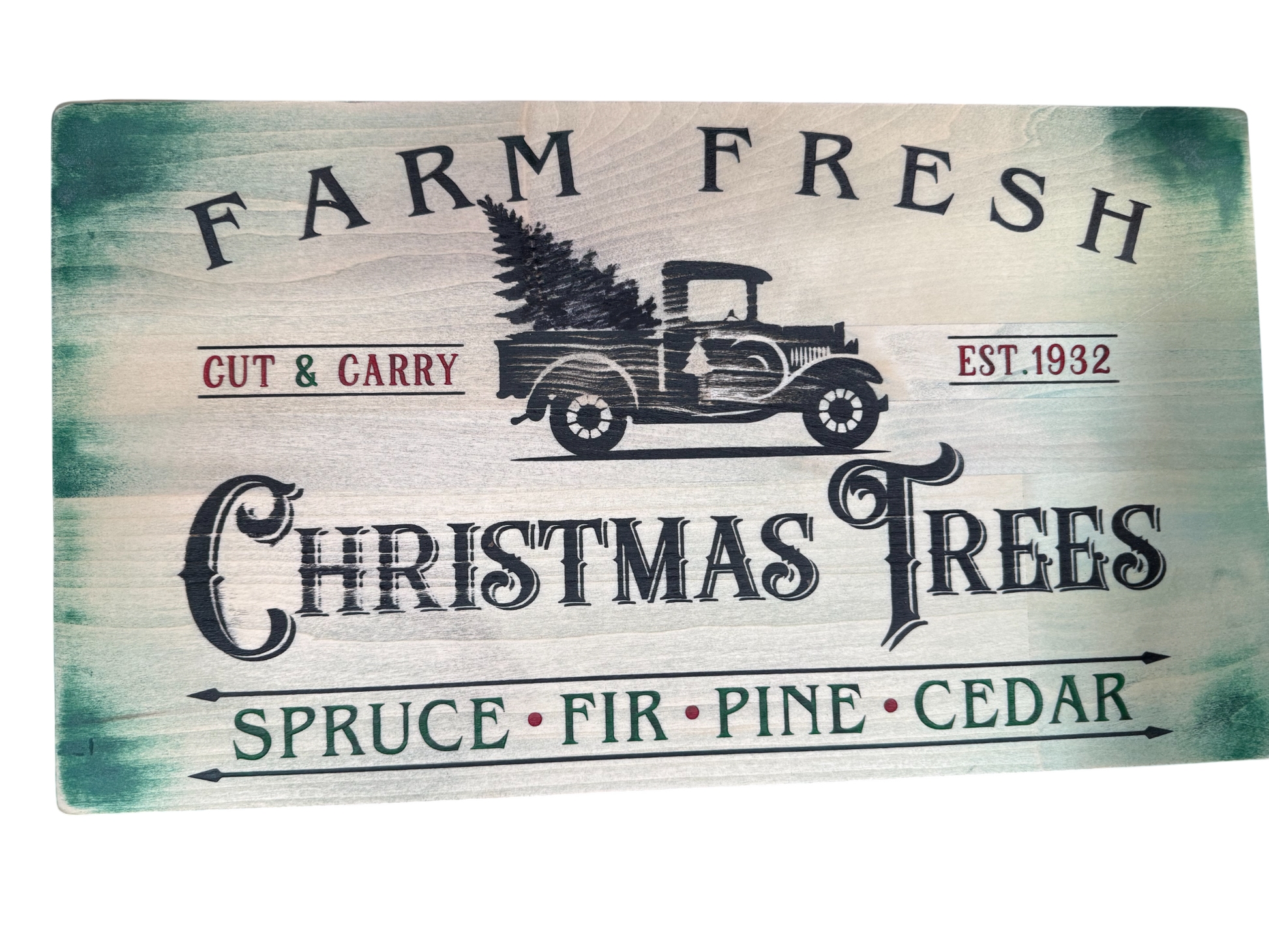 Laser Engraved Vintage Christmas Signs - Smokin' Somethin' Supply