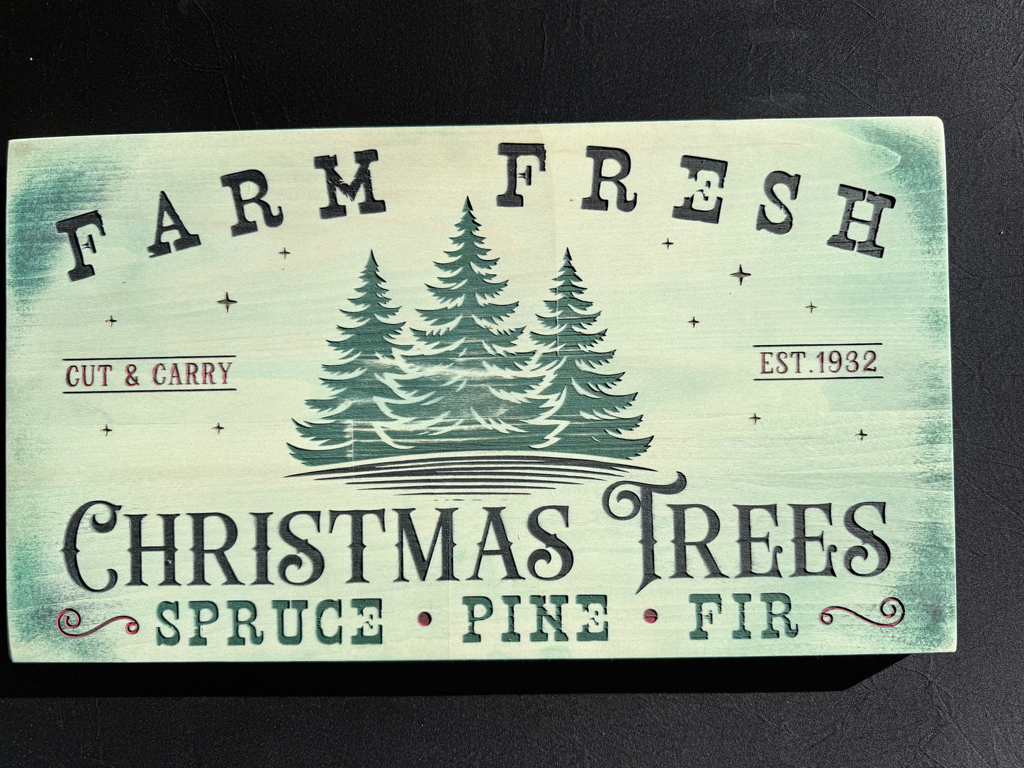 Laser Engraved Vintage Christmas Signs - Smokin' Somethin' Supply
