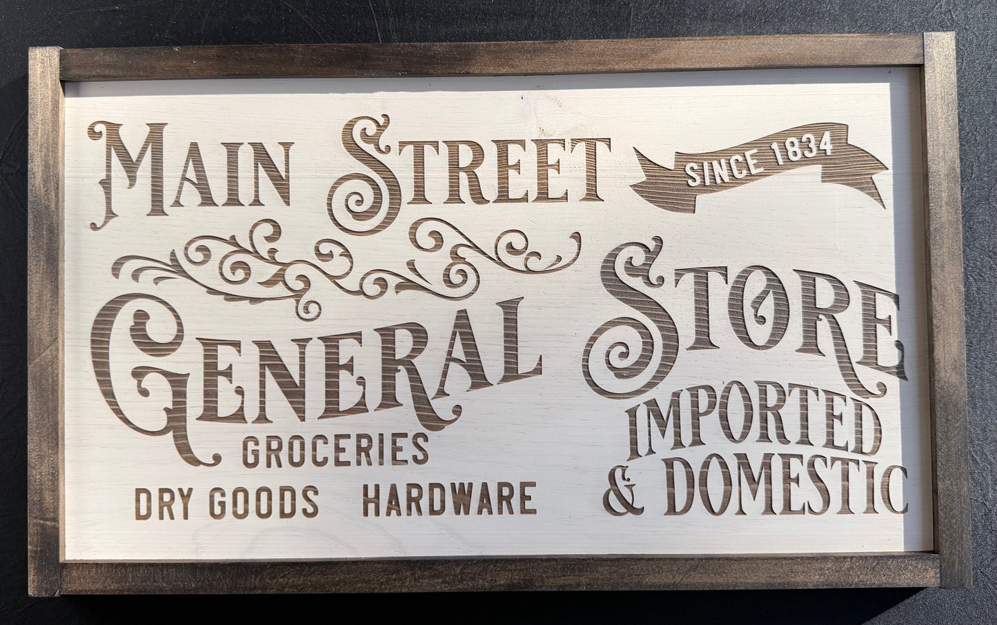 Laser Engraved Vintage Sign - Smokin' Somethin' Supply