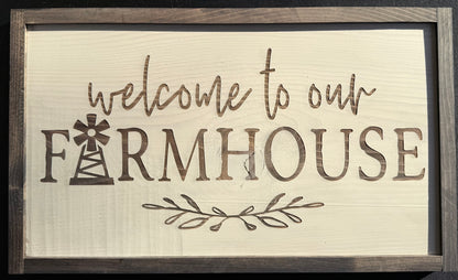 Laser Engraved Farmhouse Signs - Smokin' Somethin' Supply
