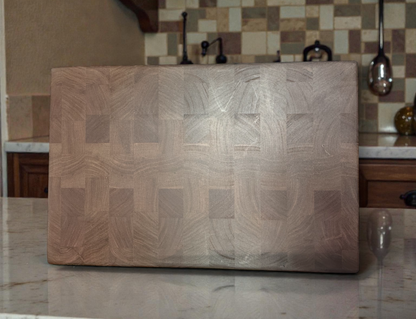 Walnut Checker Pattern End Grain Board - Smokin' Somethin' Supply