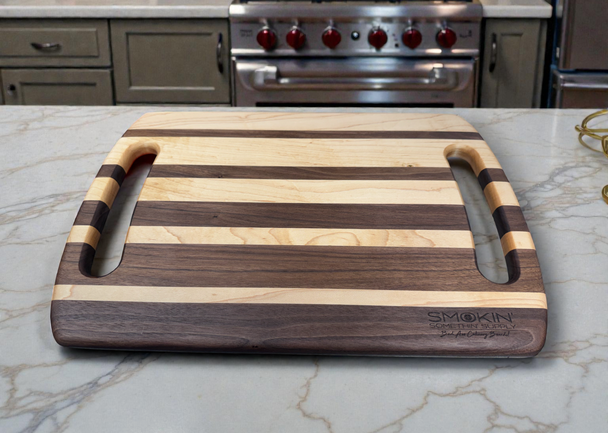 Two Handle Charcuterie Board - Smokin' Somethin' Supply