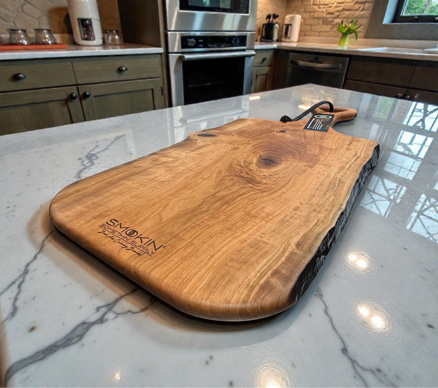 Cherry Live Edge Charcuterie Board - Smokin' Somethin' Supply