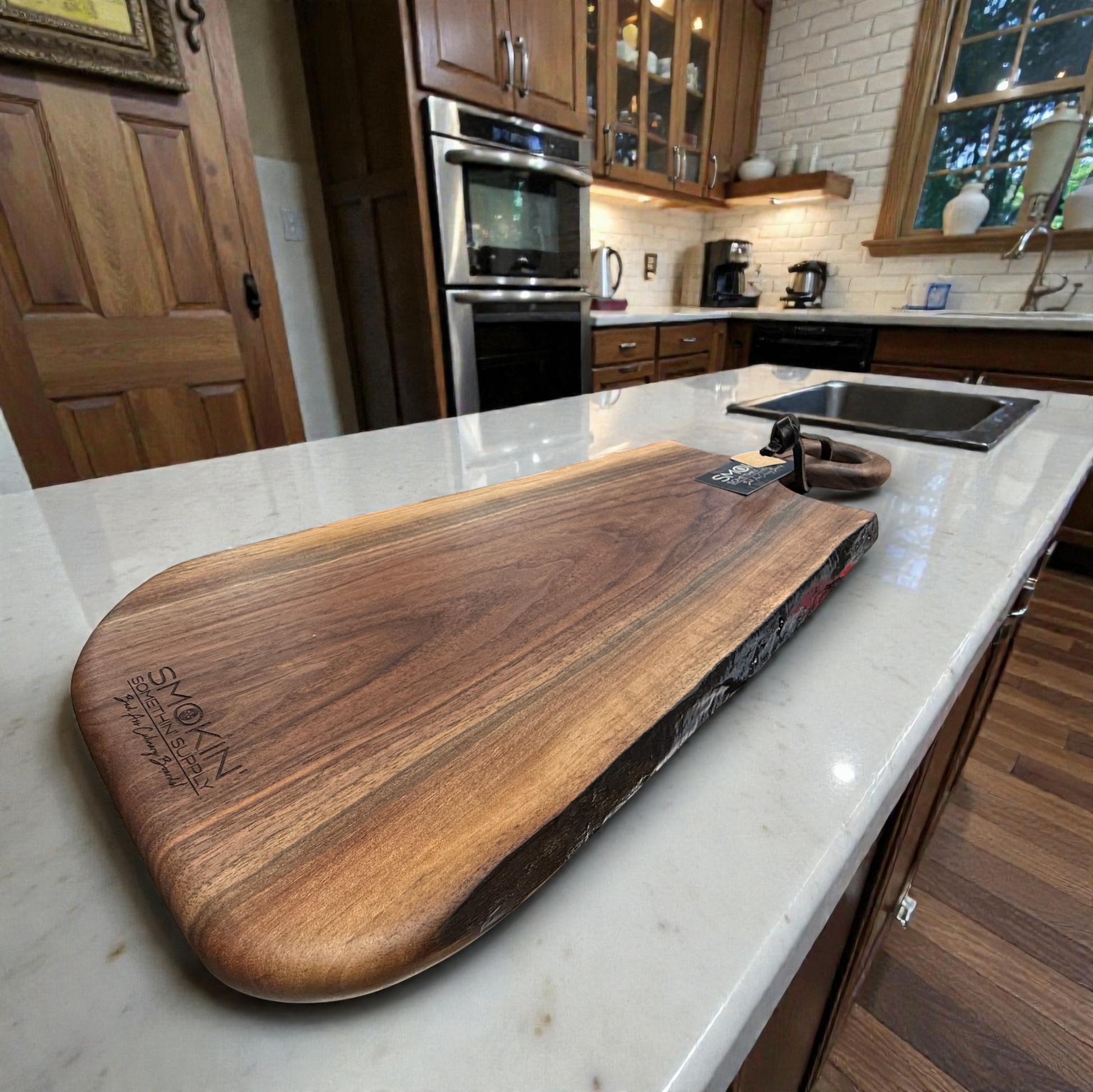 Walnut Live Edge Charcuterie Board (#3) - Smokin' Somethin' Supply