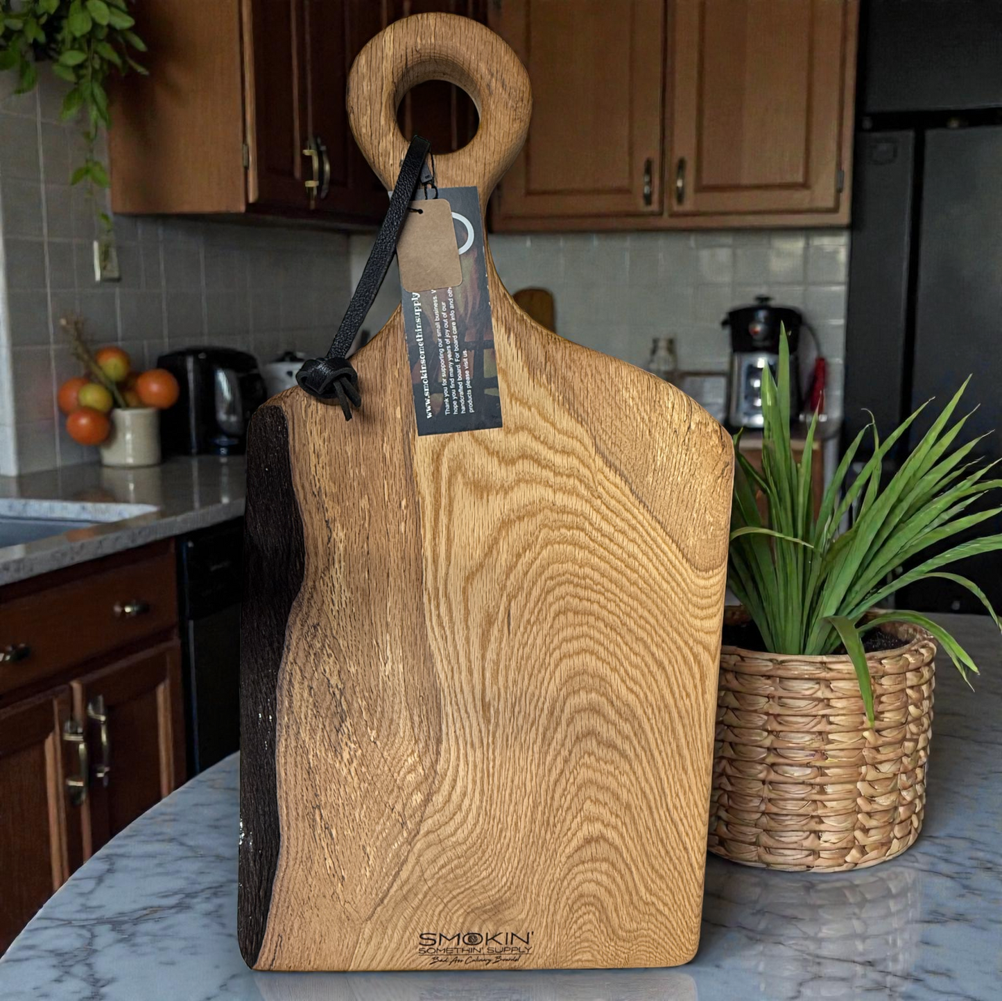 White Oak Live Edge Charcuterie Board - Smokin' Somethin' Supply
