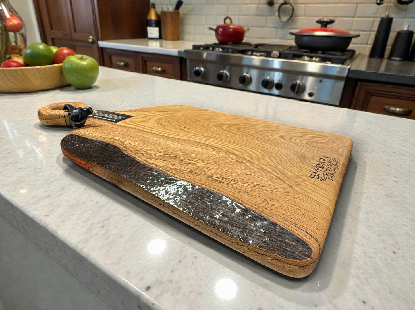 White Oak Live Edge Charcuterie Board - Smokin' Somethin' Supply
