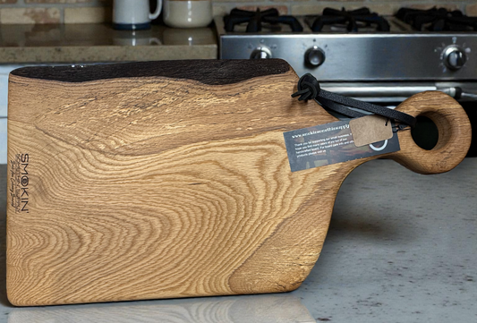 White Oak Live Edge Charcuterie Board - Smokin' Somethin' Supply