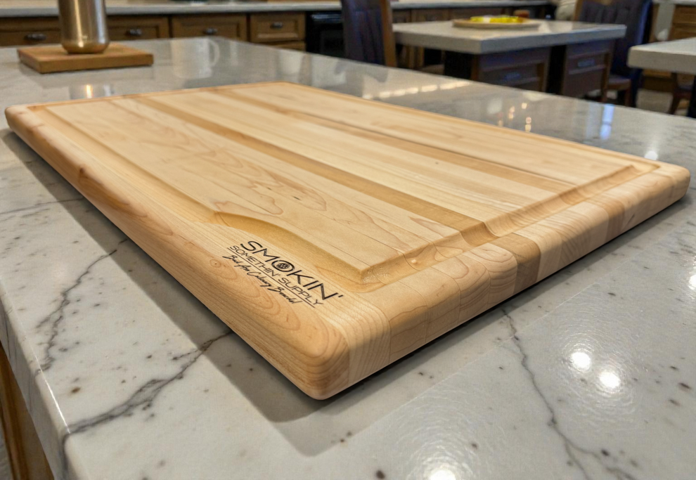 Large Edge Grain Cutting / BBQ / Prime Rib Board – Smokin' Somethin' Supply