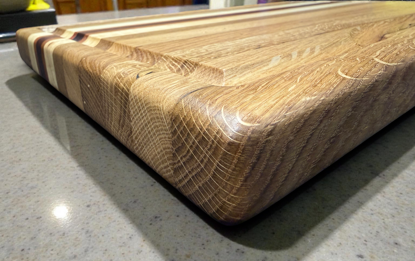 White Oak with Walnut, White Ash & Cherry Accents Board