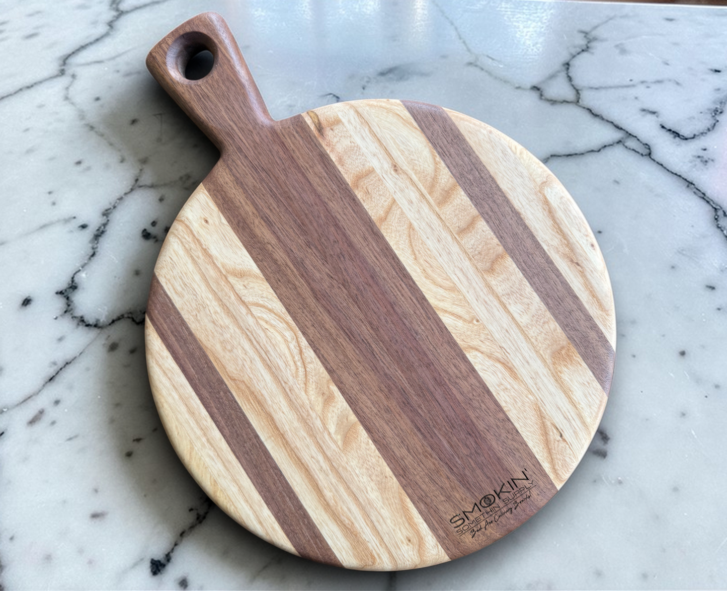 Heavy Duty Walnut & Ash 12" Round