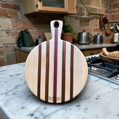 Severe Duty Walnut, Cherry, Purpleheart & Hard Maple — 12" Round