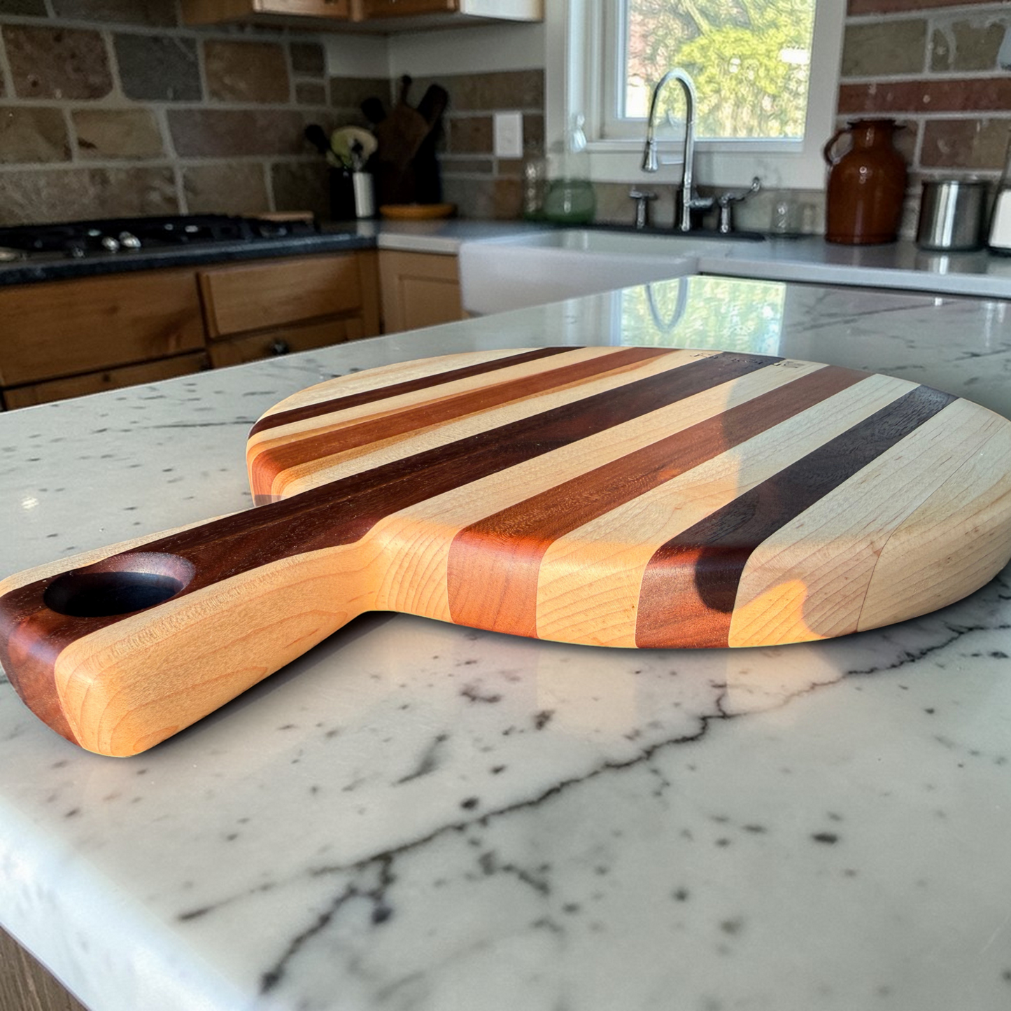Severe Duty Walnut, Cherry, Purpleheart & Hard Maple — 12" Round
