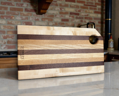 Mixed Hardwood Kitchen Edge Grain Cutting Board - Smokin' Somethin' Supply