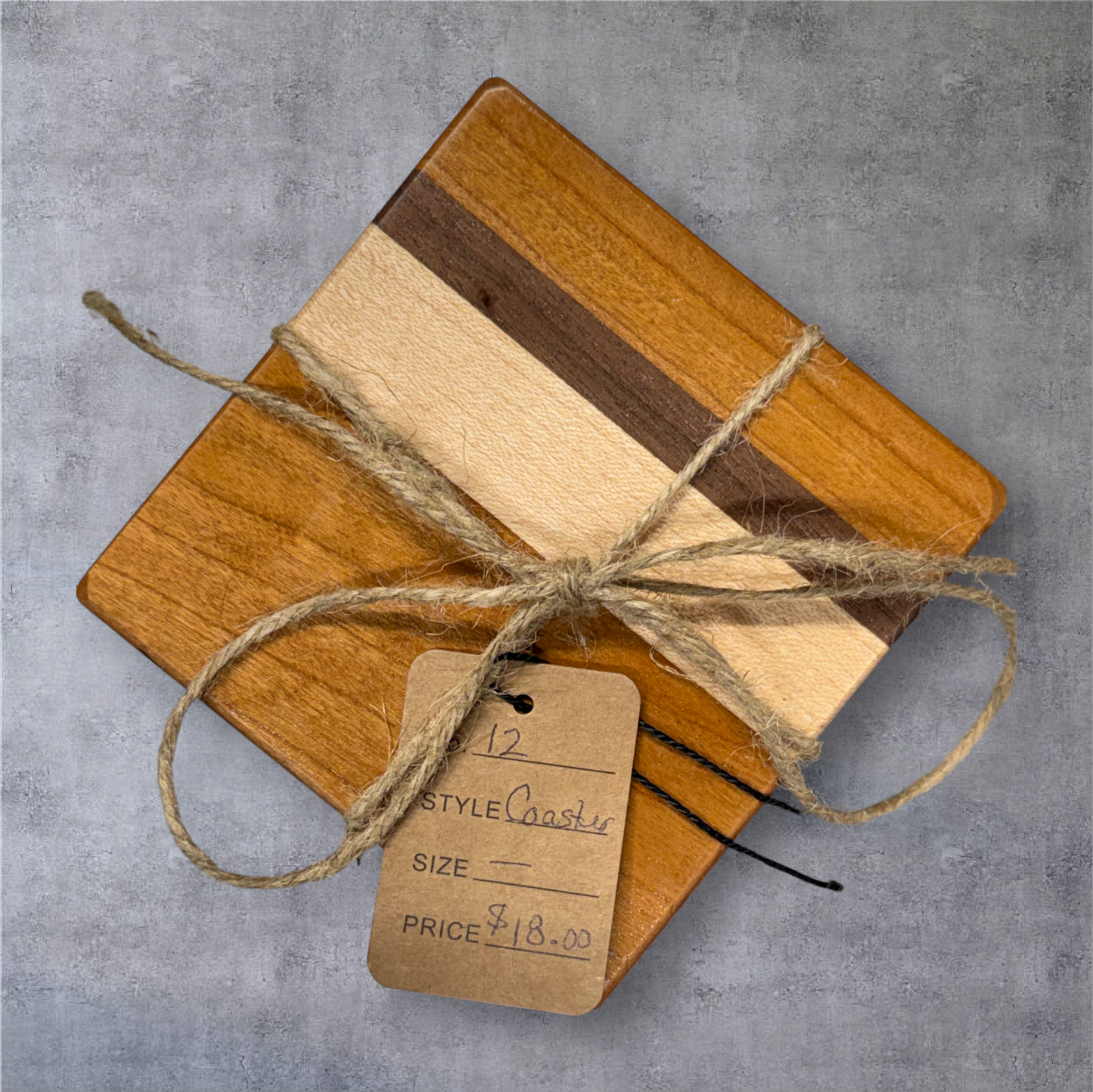 Mixed Hardwood Coasters (Set Of 4)