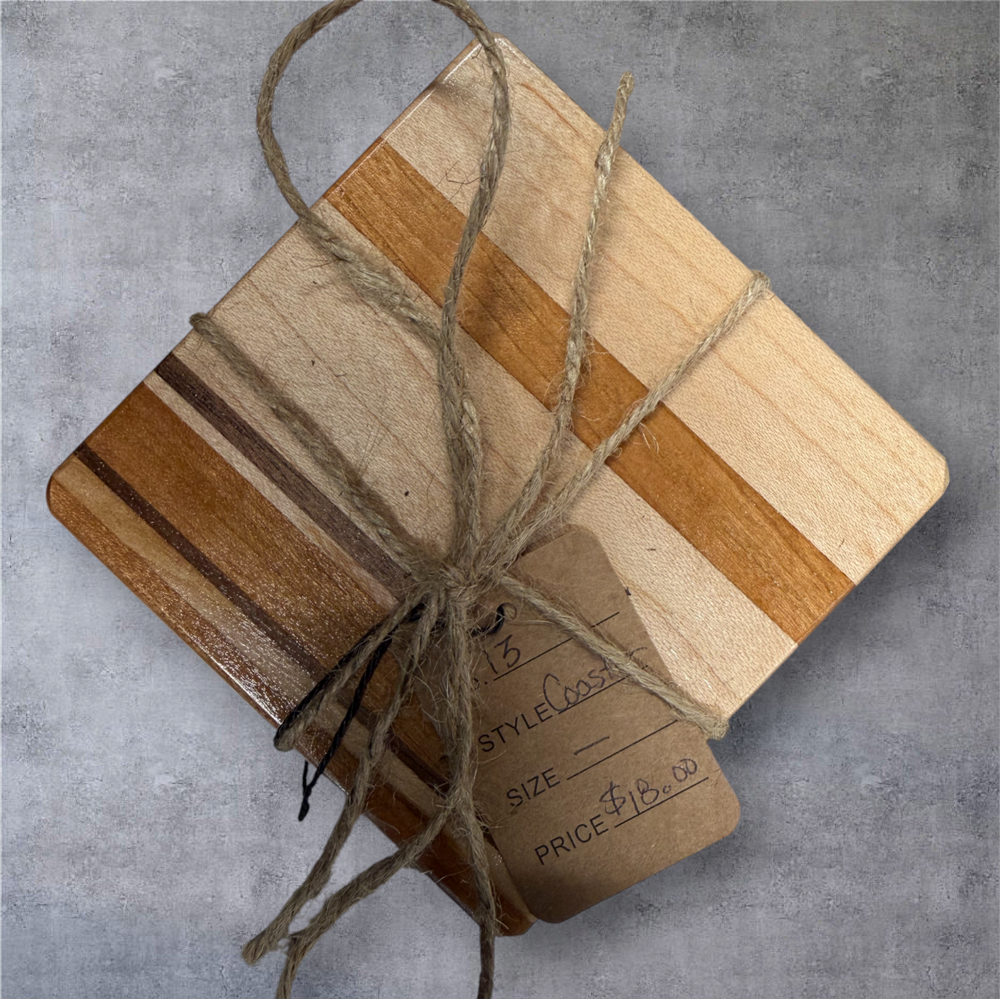 Mixed Hardwood Coasters (Set Of 4)