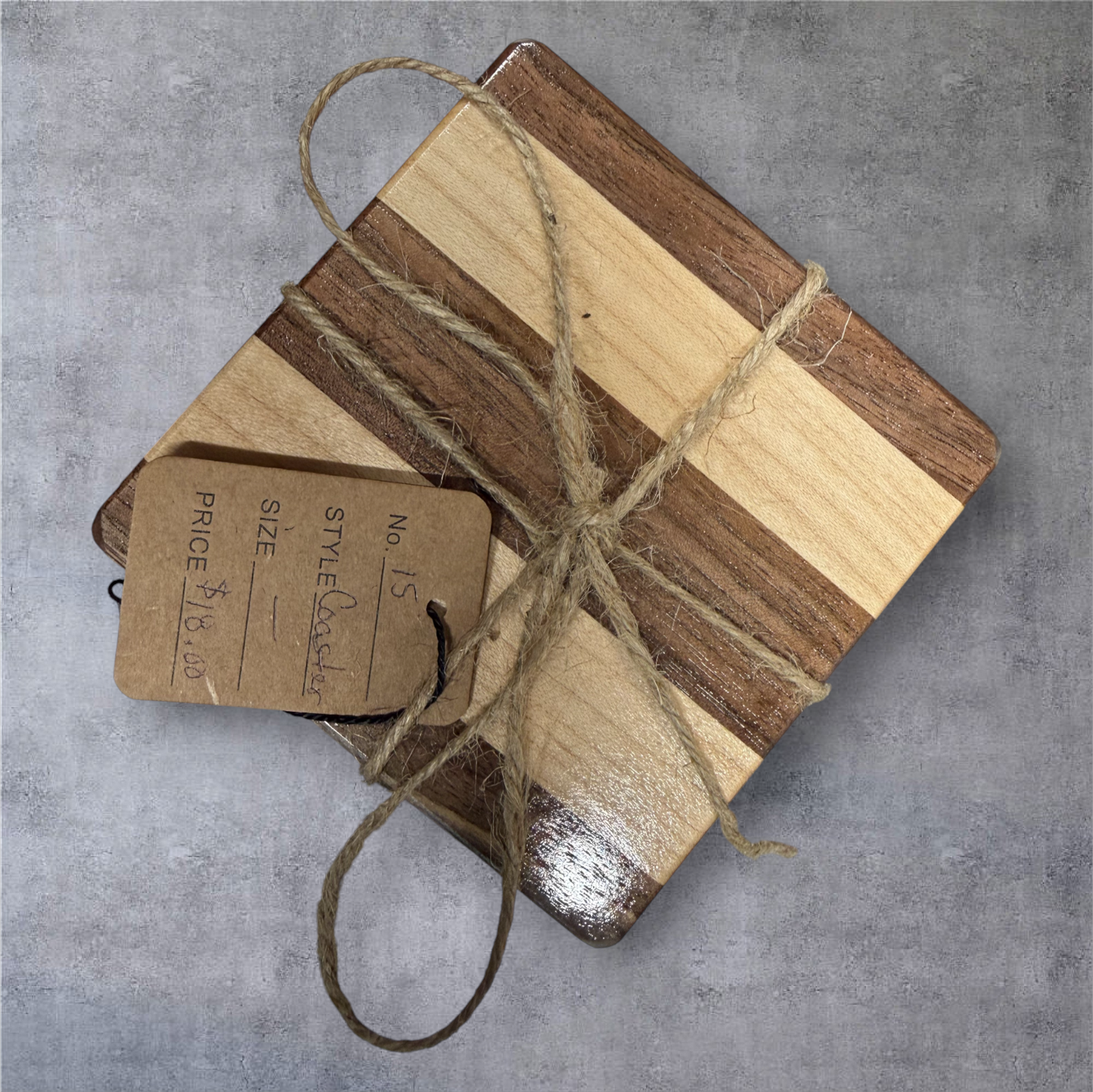 Mixed Hardwood Coasters (Set Of 4)