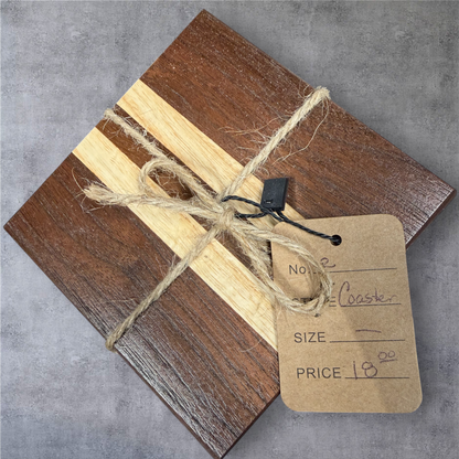 Mixed Hardwood Coasters (Set Of 4)