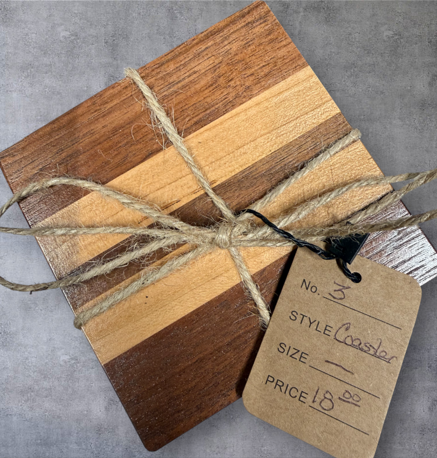 Mixed Hardwood Coasters (Set Of 4)