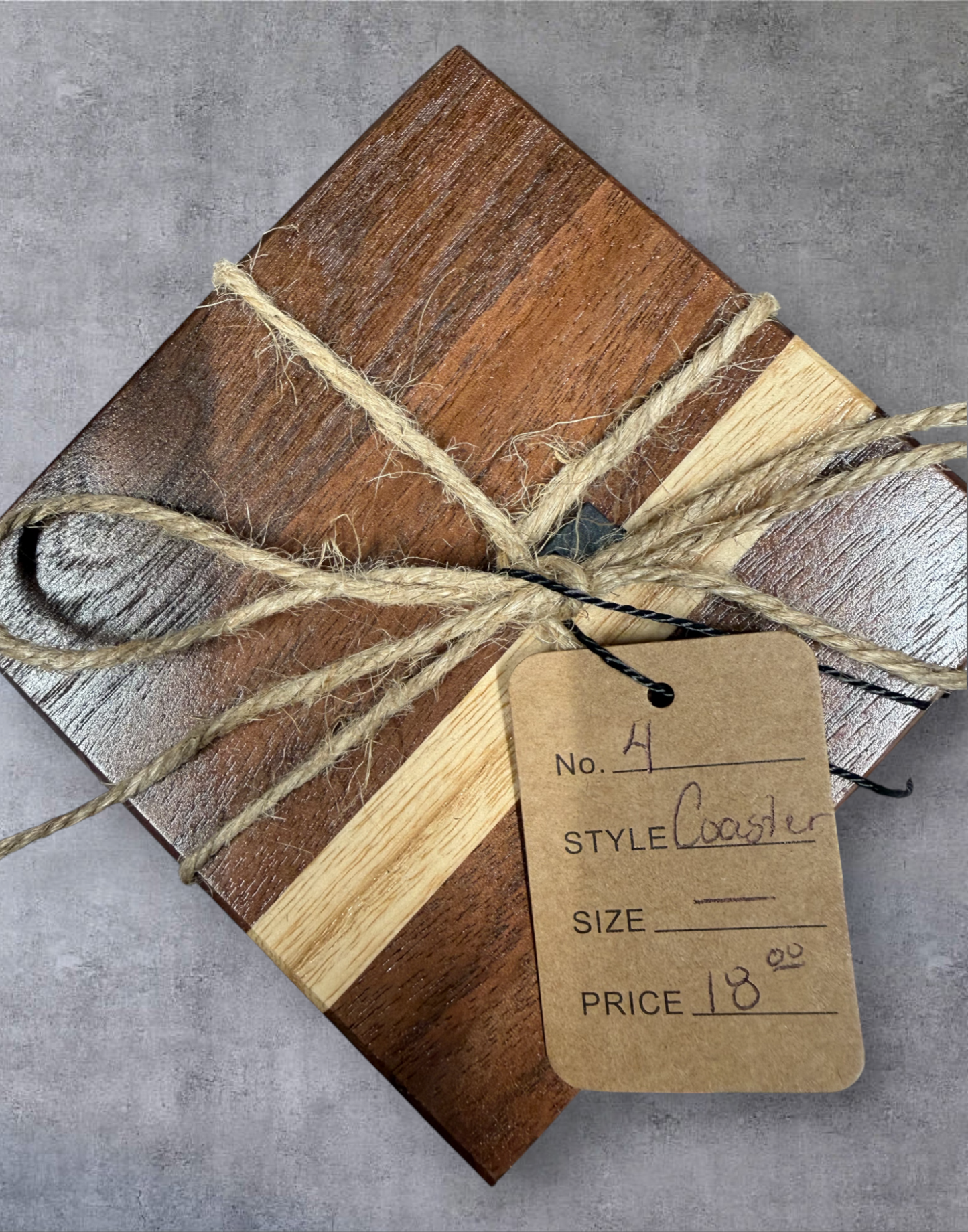Mixed Hardwood Coasters (Set Of 4)