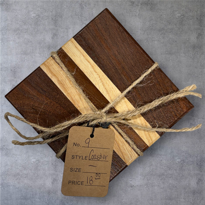 Mixed Hardwood Coasters (Set Of 4)