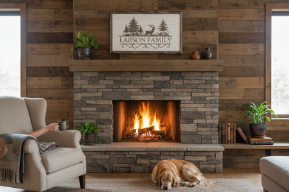 Family Name Laser Engraved Sign